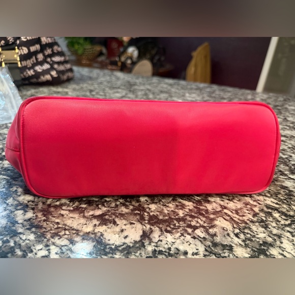 Coach Fuchsia Tote with Tangerine Handles - Picture 7 of 11